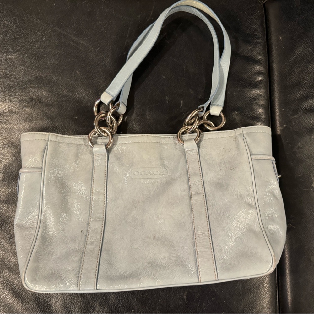 Coach baby blue purse
